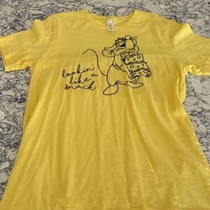 Yellow Graphic Disney Gus Tee "Lookin' Like a Snack"
